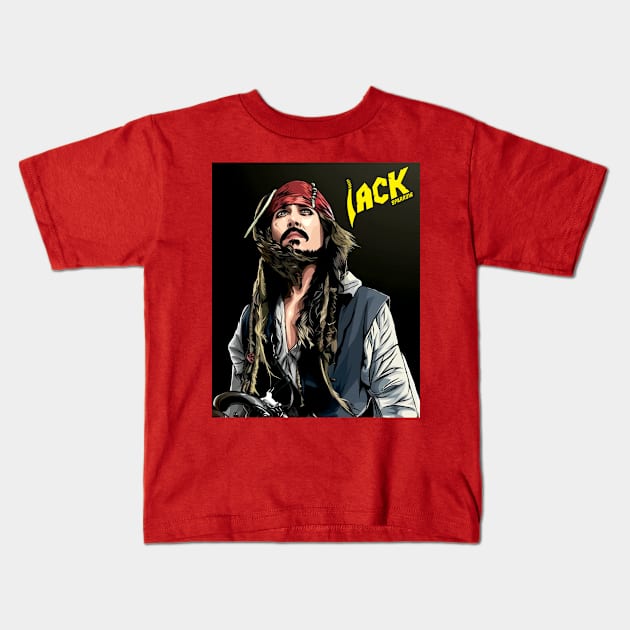 the jack captain Kids T-Shirt by JARA